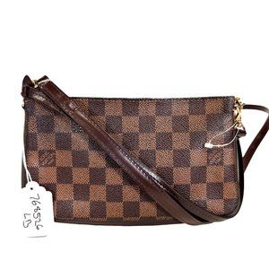 Authentic Louis Vuitton Clutch Bag Accessories Pouch Pochette Ebene LV Vintage